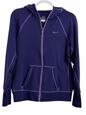 Nike Purple Therma-Fit Full-Zip Hoodie